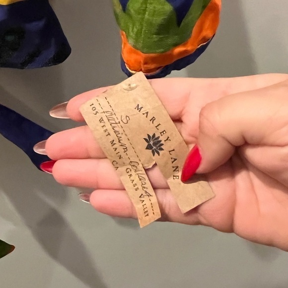 Dorothy Schoelen Platinum Psychedelic Tie Front Long Sleeve Blouse 80s VTG Small - Picture 4 of 5